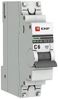 Выключатель автоматический EKF PROxima ВА47-63 1п 6А C 6кА картинка